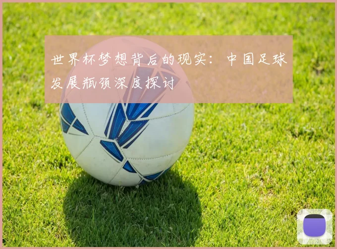 世界杯梦想背后的现实：中国足球发展瓶颈深度探讨